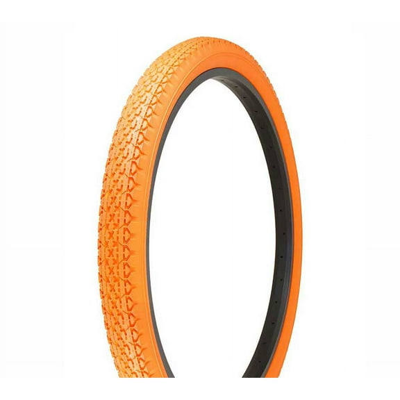 Bike Tire, Bicycle Tire Duro 26 x 2.125 Orange/Orange Side Wall HF-133. 26" Heavy Duty Diamond Tire 26 inch by 2.215 inch.