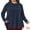 Dark Blue, variant on Women's Plus Blouse Cowl Neck Casual Tunic Tops with Pockets 1X Purple
