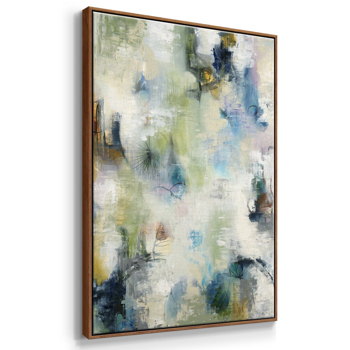 Making Magic Framed Premium Gallery Wrapped Canvas - Ready to Hang - 27 x 41 - Walnut Floating Frame