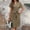 Coffee, variant on Women's Elegant Short Sleeve V Neck High Waist Dress Summer Casual Dress With Belt, 2XL