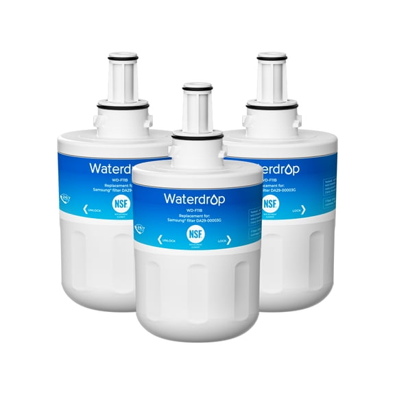 Waterdrop DA29-00003G Replacement for Samsung Aqua-Pure Plus DA29-00003G, DA29-00003B, DA29-00003A, HAFCU1 Refrigerator Water Filter (3)