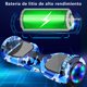thumbnail image 5 of Hoverboard Patinete Electrico con Bluetooth Con luces Led y barra para sostenerse color Azul, 5 of 9