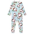thumbnail image 3 of Renewold Skin Friendly Sleepwear Nightgown Outfits Set for Children 2 PCS Santa Xmas Trees Scoop Neck Home Life Wear Tracksuit Shirt Christmas Pajamas Top Size 9-10, 3 of 5