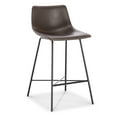 thumbnail image 2 of Poly & Bark Paxton 24” Counter Stool in Brown (Set of 3), 2 of 5