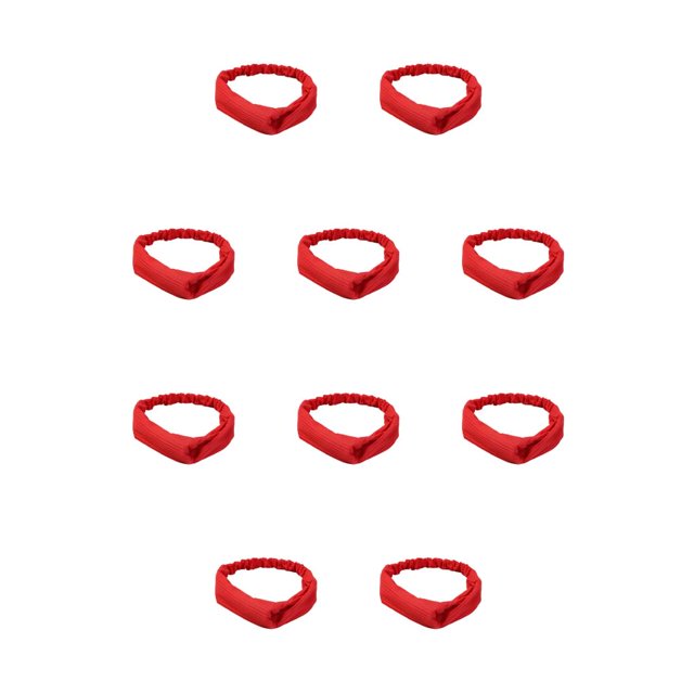 Guardurnaity Diademas para mujer Running Yoga Crossed Knotted Hairbands Turban Bandanas Girls Hair Bands Headband Wrap Accesorios Rojo Rojo 10piezas Guardurnaity CBP491634