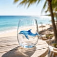 thumbnail image 3 of VORJELT Artisanal 2D Shark & Octopus Stemless Wine Glass - Intricate Handcrafted Borosilicate Glass for Coastal Decor, Perfect for Cocktails, Iced Coffee, and Unique Gift for Ocean Lovers H, 3 of 7