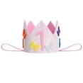 thumbnail image 6 of IDOPIP Baby Girl 1st Cake Smash Birthday Outfit Sequin Butterfly Romper Tutu Skirt with Headband, 6 of 8