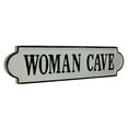 thumbnail image 2 of Raelle Lacquered Style White "Woman Cave" Wall Sign, 2 of 3