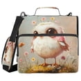 thumbnail image 2 of Circular Folder Package 13.6*3.5*12.4 Inches ,Binder Bag，Binder Organizer，Zipper Binder，3 Ring Binder ,Suitable for Work Adorable Little Bird, 2 of 8