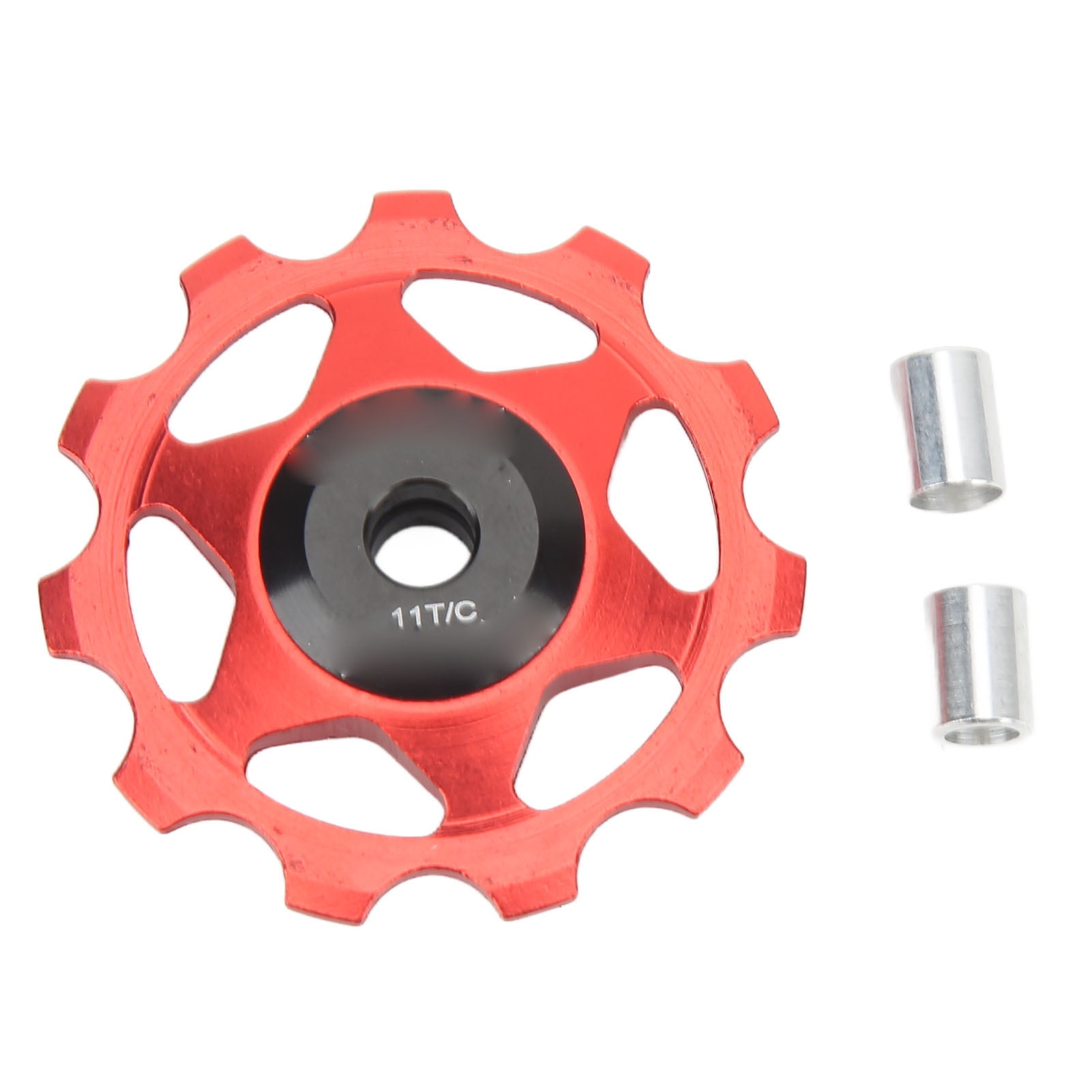 Lot De 2 Poulies Dérailleur Arrière 11T – Roulement Céramique, Alliage Alu CNC, Anodisé, Compatible 7/8/9/10 Vitesses, Vélo Route/VTT