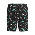 thumbnail image 7 of Daiia Golf Bags And Balls Mens Woven Stretch Pajama Short,Short Pajama Pants-Medium, 7 of 7