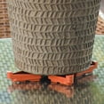 thumbnail image 4 of Plant Pot Feet Floor Standing Supports Stability Plant Container Indoor Outdoor Pots Lifters Root Rot Proof Flower Risers Indoor Courtyard Terrace Brown 2, 4 of 9