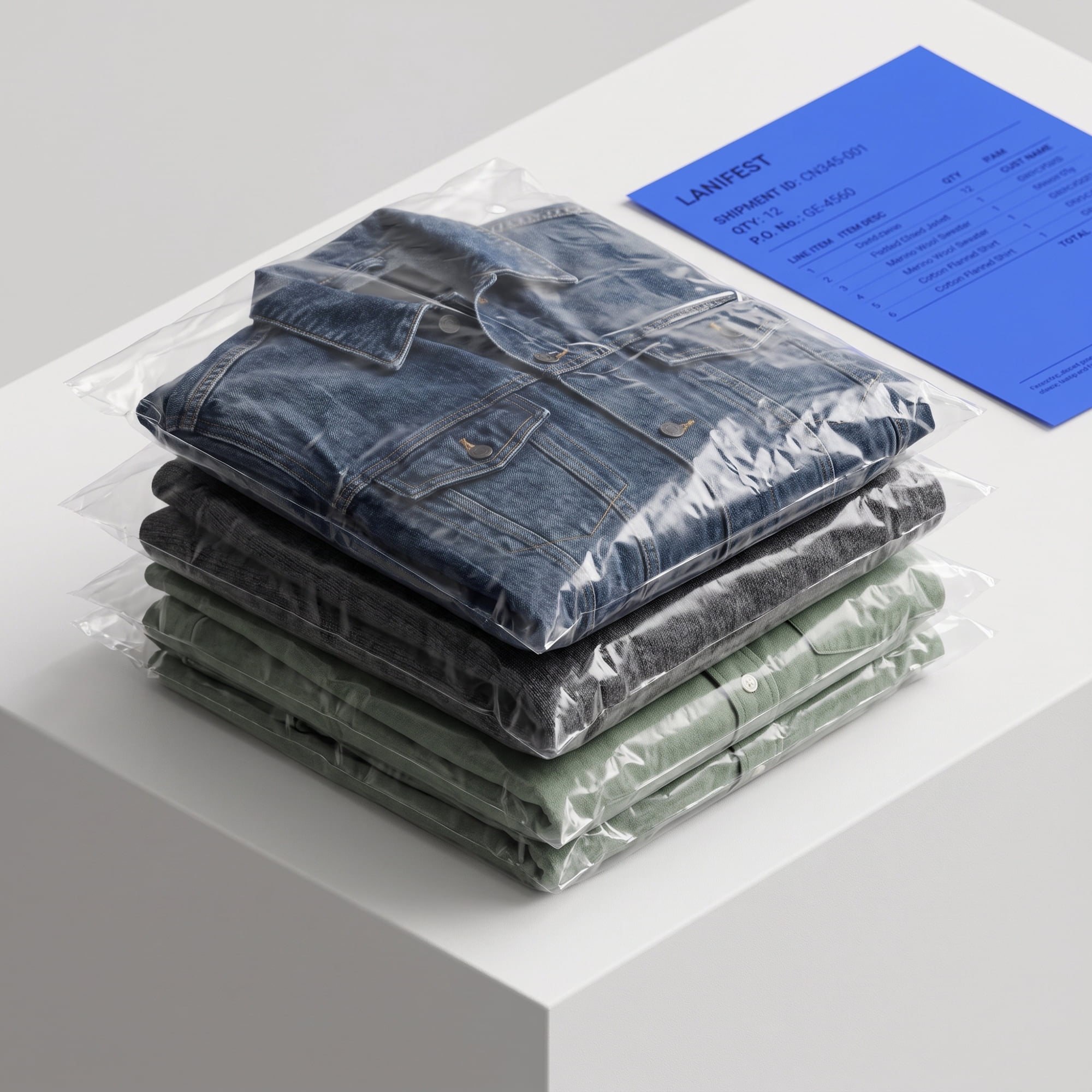 Unique Bargains 100Pcs Thick Premium Clothing Bags Clear 7.9" x 11.8"