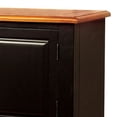 thumbnail image 2 of Fritz 52 Inch Server 2 Cabinets 2 Drawers Black Oak Brown Turned Legs, 2 of 5
