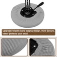 thumbnail image 3 of Fundas de Taburete Redondo de 4pcs, Fundas de Silla Redonda Diámetro 12-14", Cojines de Asiento de Silla Redonda Gris Claro, 3 of 6