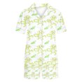 thumbnail image 3 of Jamicy Pyjama Mignon Femme Mode Décontractée Imprimé T-Shirt à Manches Courtes à Col à Revers avec Short Ample Confortable Ensemble de Pyjama pour la Maison, 3 of 3