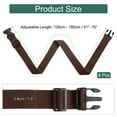 thumbnail image 2 of Uxcell 4 Pcs Correar de Equipaje para Maletas, Correa de Conector de Equipaje Ajustable con Hebilla para Maleta, Accesorios de Equipaje para Conectar Bolsa de Maleta, Marrón Oscuro, 2 of 7