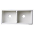 thumbnail image 7 of ALFI brand AB3918ARCH-B 39" Biscuit Arched Apron Thick Wall Fireclay Double Bowl Farm Sink, 7 of 7