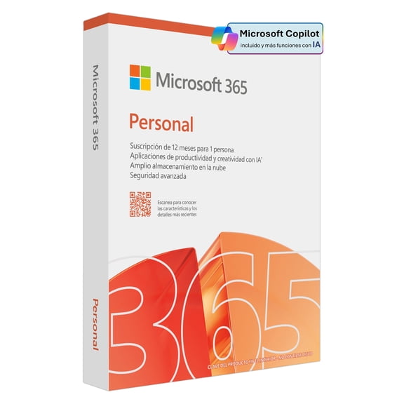 Licencia Microsoft 365 Personal Para 1 Usuario, Español Latinoamérica