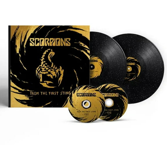 Scorpions - From The First Sting - Deluxe Bookpack includes 2LP's on Sparkling Black & Silver Colored Vinyl & 2CD's - Music & Performance