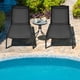 thumbnail image 5 of Tumbona Regulable Costway Patio con Ruedas y Tejido de Secado Rápido Negro, 5 of 8