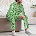 thumbnail image 7 of Balery Happy St. Patrick's Day Pattern Pajama Sets for Men Long Sleeve 2 Piece Sleepwear Loungewear Sets Soft PJ's with Pockets Long Sleeve Comfy Pj Sets-Large, 7 of 7