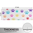 thumbnail image 5 of Kitchen Rugs Sets Of 2,Colorful Dog Paw Footprint Anti Fatigue Kitchen Mat Rugs Non Slip Washable,Decorative Kitchen Floor Mats for Kitchen,Sink,Laundry,17"X47", 5 of 5