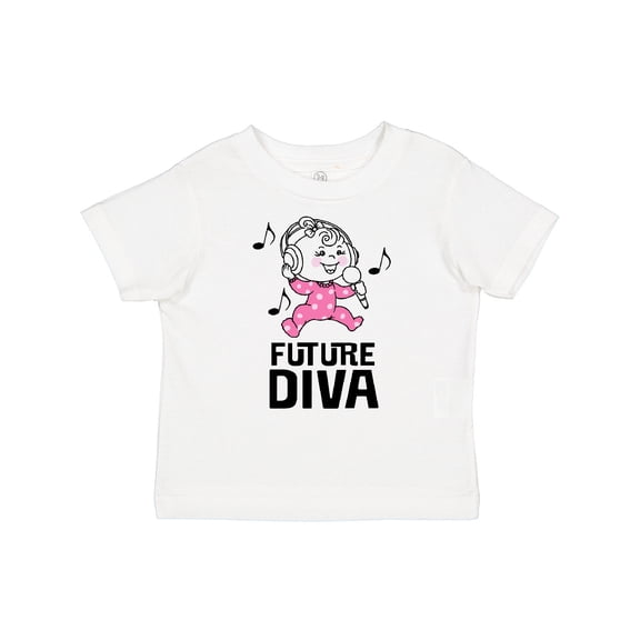 Inktastic Future Diva Baby Girl Singer Girls Toddler T-Shirt