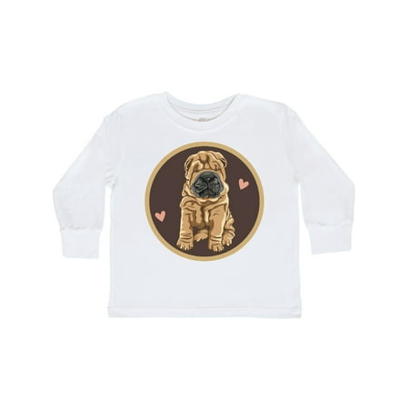

Inktastic Chinese Shar-Pei Dog Art Gift Toddler Toddler Girl Long Sleeve T-Shirt