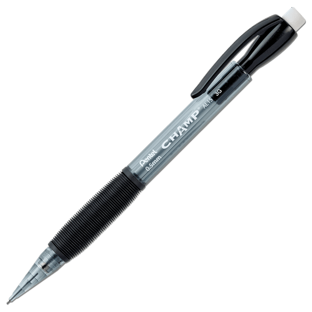 Pentel CHAMP Mechanical Pencil 0.5mm Mechanical Pencil,Black Barrel ...