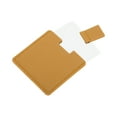 thumbnail image 4 of Unique Bargains 1 Pc Square Shape Makeup Mirror for Business Travel Yellow Stainless Steel, 4 of 5