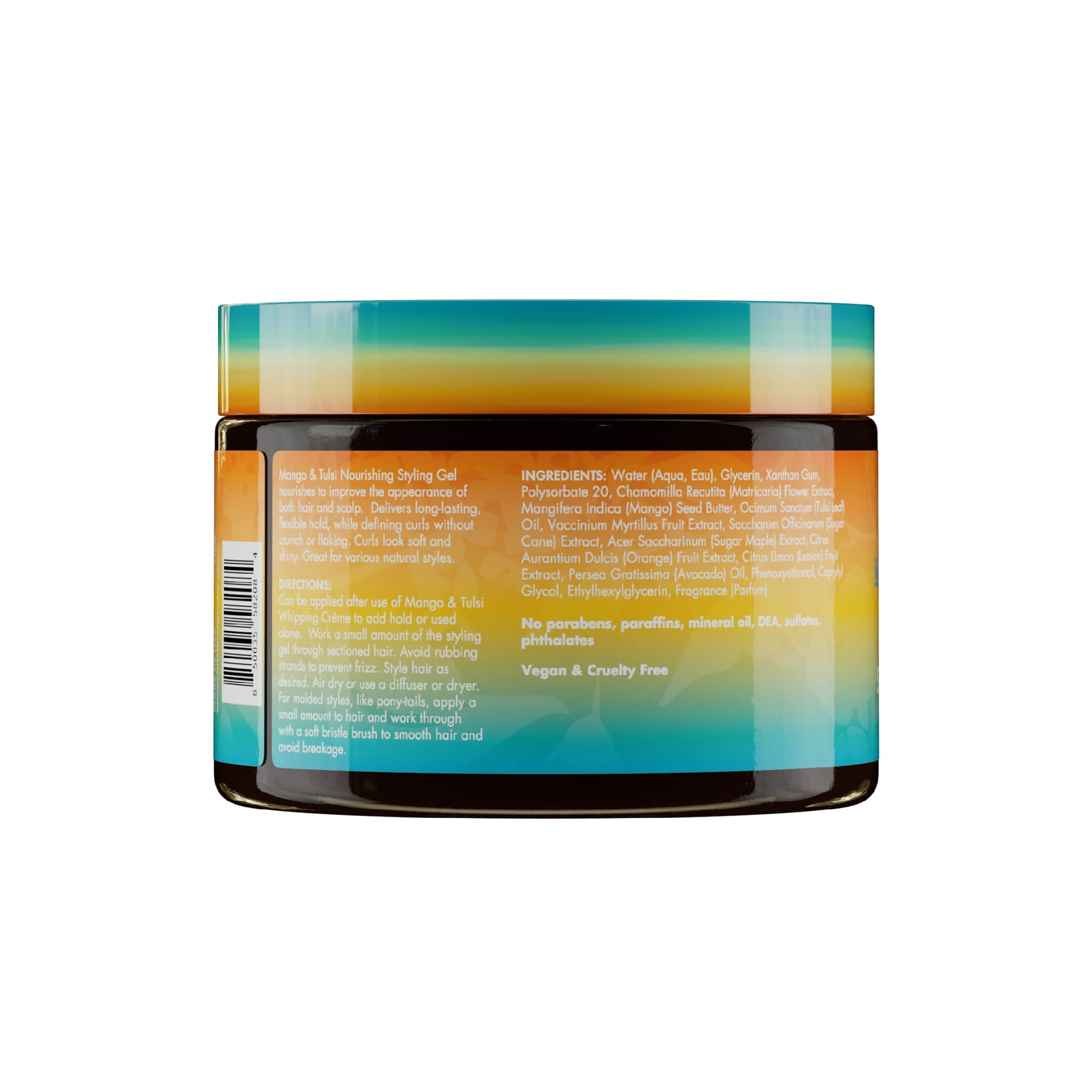 Mielle Organics Mango & Tulsi Nourishing Styling Gel 12 oz, Smoothing & Straightening, Unisex