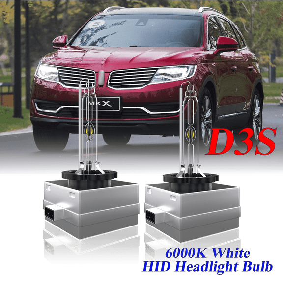 For Lincoln MKX 2011-2018 D3S HID Headlight High/Low Beam 6000K Crystal White Xenon Bulbs Set 2