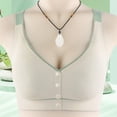 thumbnail image 5 of NIEWTR Bralettes for Women With Support Plus Size Front Closure Full Coverage No Underwire Comfort Wireless Push up Bras with Back Support Lace Sleeping Everyday Bras(Beige,M), 5 of 9