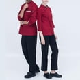 thumbnail image 3 of Esquirla Mens Womens Long Sleeve Chef Jacket Coat Restaurant Cook Uniform M, 3 of 8