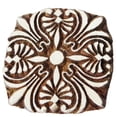 thumbnail image 1 of Textile Fabric Printing Block Decorative Floral Design Wooden Stamp Fine Art, 1 of 3