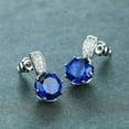 thumbnail image 4 of EOEMY Elegant 925 Silver Filled Stud Earring Women Cubic Zircon Wedding Jewelry Gift, 4 of 4