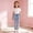 271Blue620, variant on CAIVO Child Girls Casual Jogger Sweatpants With Bow Print Style Comfortable Elastic Waist Soft Blend Pants For Daily Wear Comfort Summer Trousers
