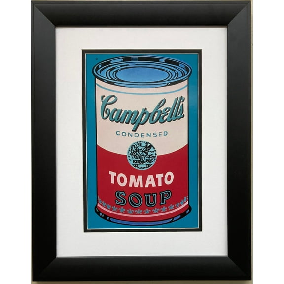 Andy Warhol "Campbell's Soup Can" (pink/red) CUSTOM FRAMED Pop Art Generic