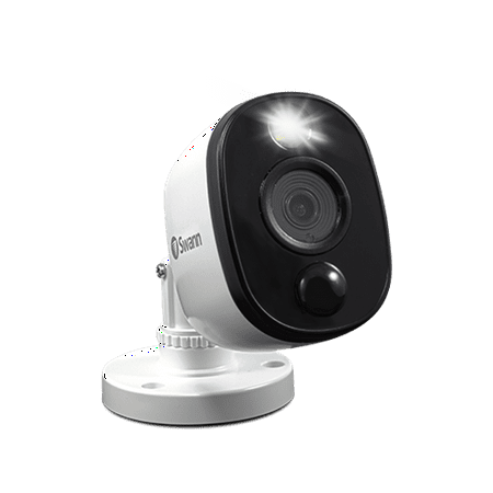 Swann - Indoor/Outdoor 1080p Wired Surveillance Camera - Black/White