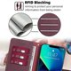 thumbnail image 5 of For vivo V50 5G Case Leather Phone Cover with RFID Blocking Wallet - Black, 5 of 5