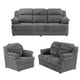 thumbnail image 1 of Sala 3-2-1 TRINITY Kendra (Sofá, Love Seat y Sillón) Gris para Sala, 1 of 8