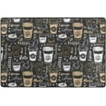 thumbnail image 4 of Dreamtimes Vintage Coffee Cups Non-Slip Area Rug 72"x48", Mocha Coffee Bean Soft Non Slip Washable Floor Mats for Indoor Front Porch,Living Room, Bedroom,Kitchen, 4 of 7
