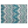 thumbnail image 2 of Addison Rugs Chantille Indoor/Outdoor Transitional Ikat Teal Washable Rectangle Rug, 1'8" x 2'6", 2 of 6
