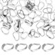 thumbnail image 1 of GOOHOCHY 100 piezas de conectores colgantes para hacer tú mismo, ganchos para hebillas de cadena, cierres para colgantes de collar, 1 of 8