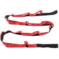 thumbnail image 4 of Sangle Extensible Yoga Nylon Bande Élastique Équipement d'Exercice pour la Maison Flexibilité Pilates Rouge, 4 of 10