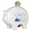Personalized Piggy Bank - Blue Whale