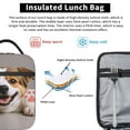 thumbnail image 5 of Cute English Bulldog Waving Paw Cartoon Reusable Insulated Lunch Bag - Waterproof & Portable Tote For Men And Women, 5 of 9