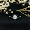 thumbnail image 3 of Rosec Jewels Lab Created Diamond 5x7mm Pear Shaped Engagement Ring - EF-VS Quality, 18K White Gold, US 3.00, 3 of 7