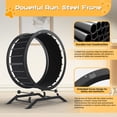 thumbnail image 5 of GTPLAYER 40" Metal Cat Exercise Wheel, Ultra-Quiet Cat Treadmill with Safety Latch for Indoor Cats, Heavy Duty Pet Running Wheel, Dark Black, 5 of 8